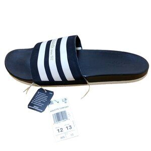 adidas Adilette‎ Comfort 50th Anniversary Men's 12 US Black Sandal Slides GW5966